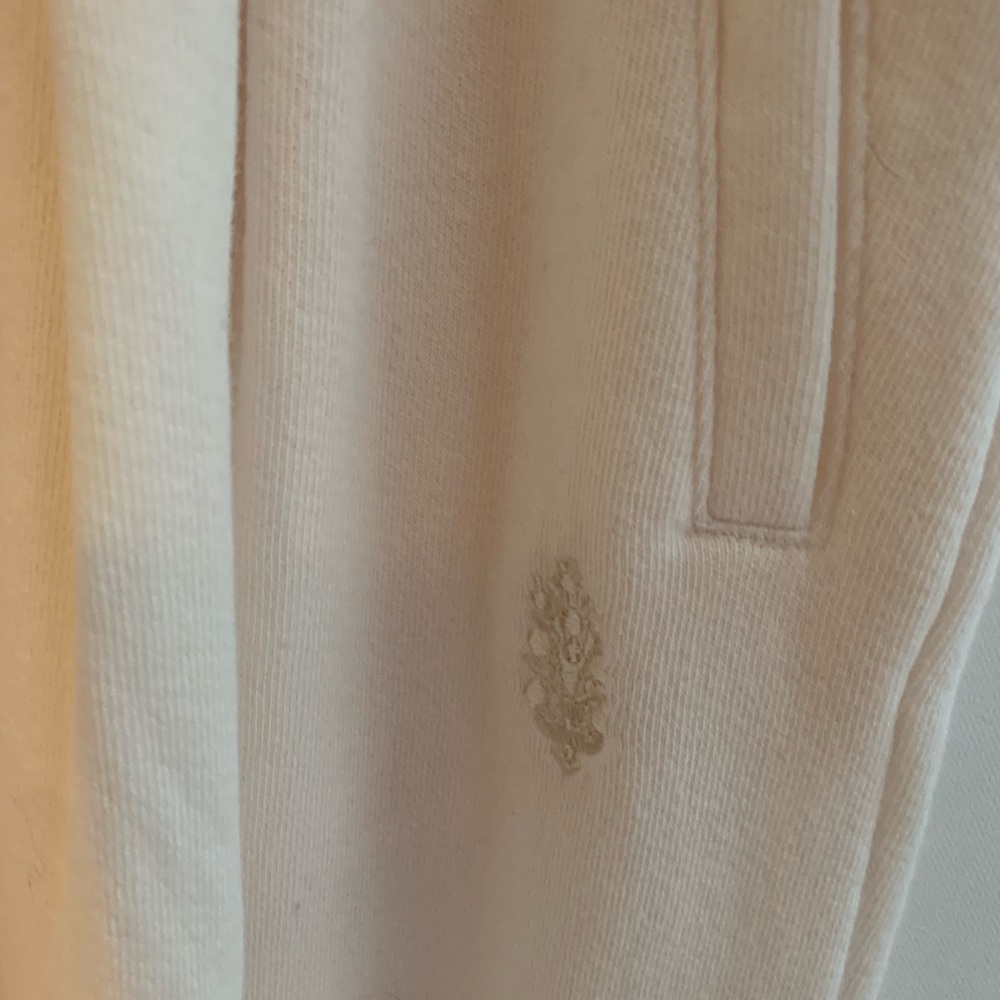 Cream Drawstring Pants - Picture 3 of 4